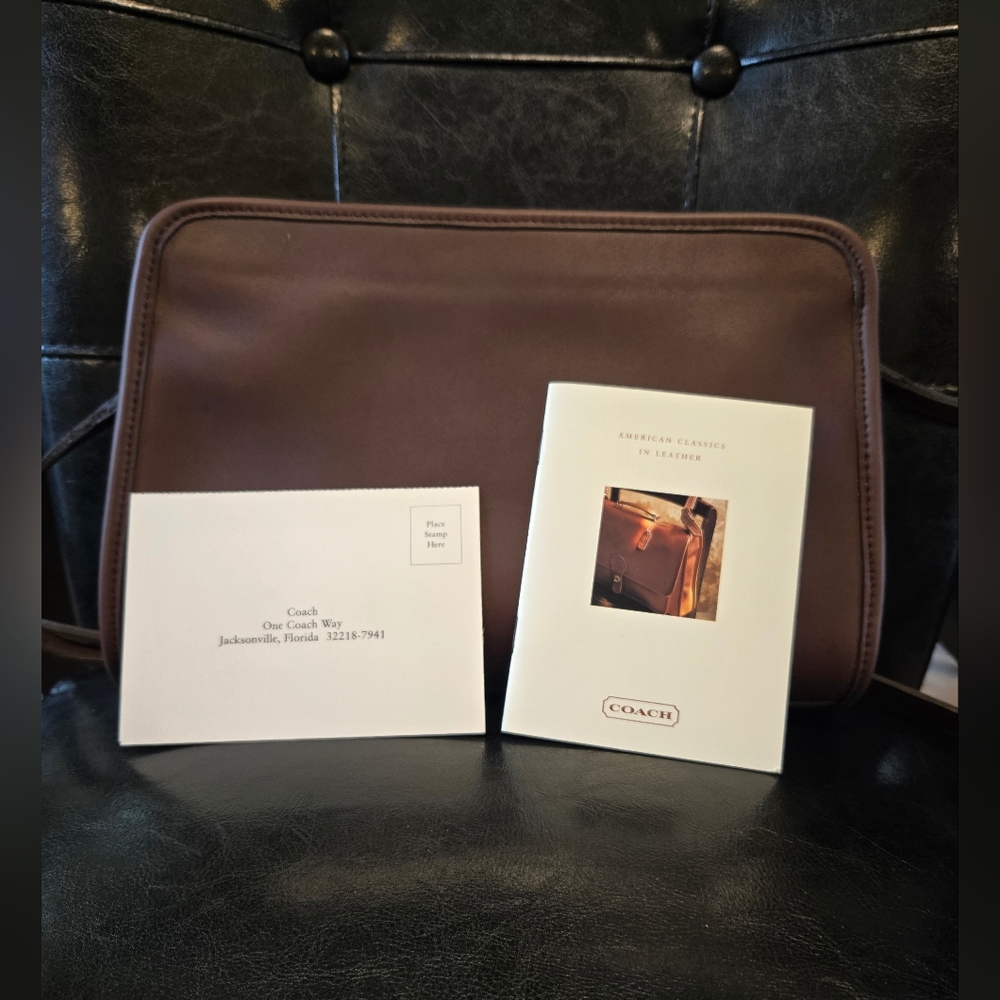 VINTAGE Coach Brown Leather Bag NO. G9C 9814